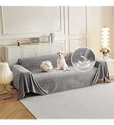 MYSKY HOME Couch Cover Sofa Covers for 2 Cushion Couch, Non Slip Water Resistant Dog Couch Cover ...