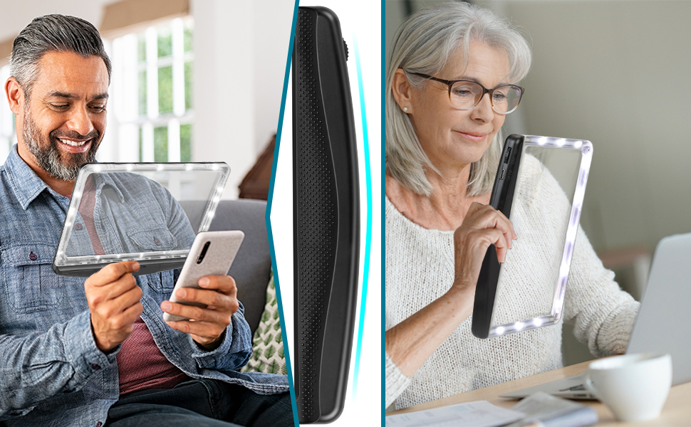 handheld magnifying glass