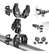 EMART Super Double Clamp Mount with Magic Arm, 360° Rotation Double Ball Head Umbrella Clamp, Per...