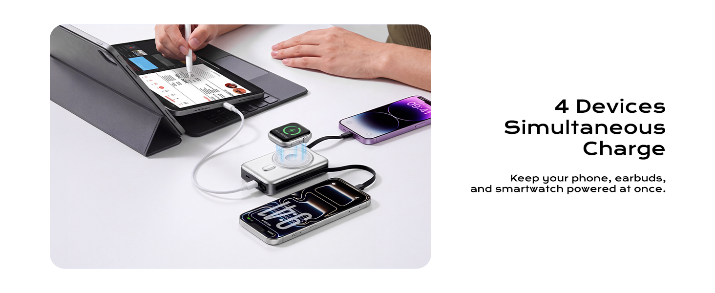 Simultaneous Charging For 4 Devices