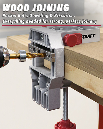 Milescraft, Doweling, Drilling, Hinge Jig, Knee Blades, DrillMate