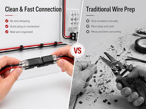 Clean &amp;amp; Fast Connection VS Traditional Wire Prep