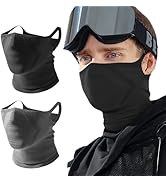 WTACTFUL 2-Pack Half Face Mask for Motorcycle Cycling - Comfortable, Windproof &amp; Perfect for Outd...