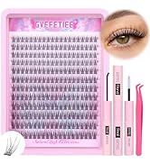 Natural Lash Clusters Kit Wispy Individual Lashes Kit C Curl Lash Extensions Kit 240PCS Cluster E...