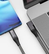 HOTUTUKI USB C to C 3.2 Gen 2×2 Cable 100W/20Gbps [6.6FT/2m] 4K Video Output Fast Charge Compatib...