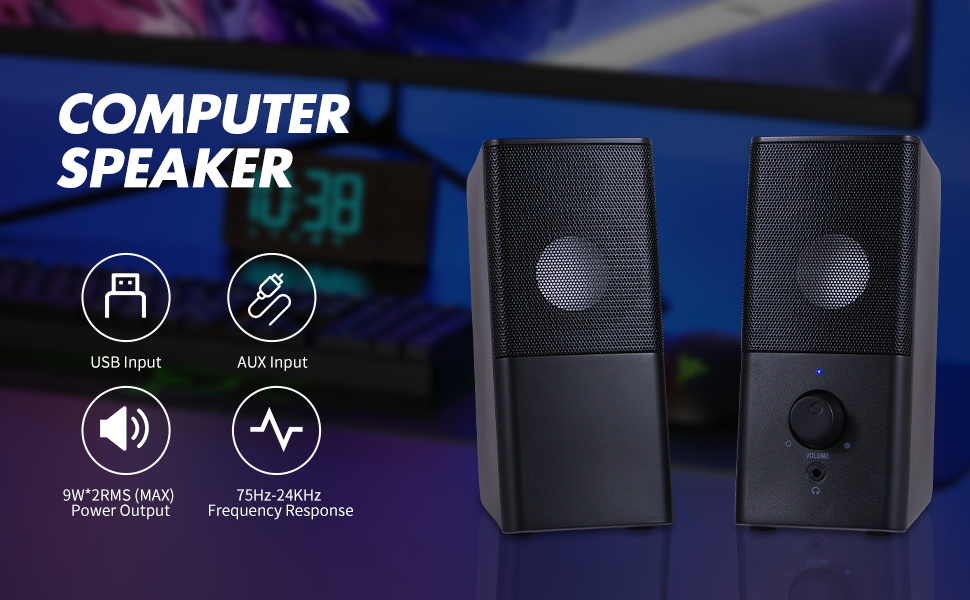 USB-Powered Computer Speakers