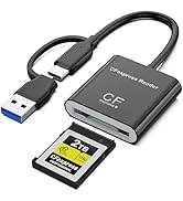 CFexpress Type B Card Reader, USB-C 3.2 Gen 2 10Gbps – High-Speed Memory Card Reader with USB-C &amp;...