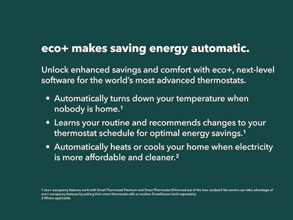 Unlock enhanced savings and comfort with eco+, next-level software for the world’s most thermostats.