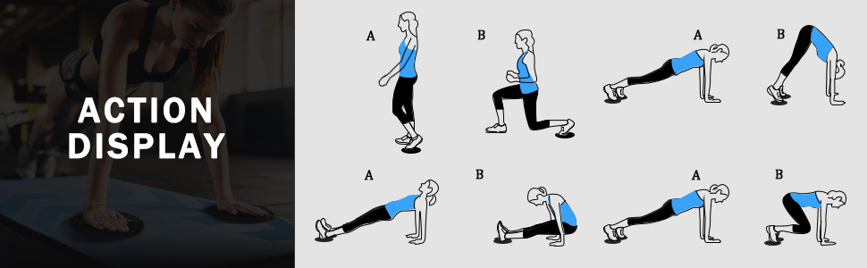 Exercise Core Sliders for Working Out Black