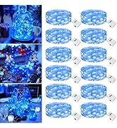 Fairdeer 12 Pack Fairy Lights Battery Operated - 7ft 20 Led Twinkle Lights 3 Modes, Bulk Mini Str...