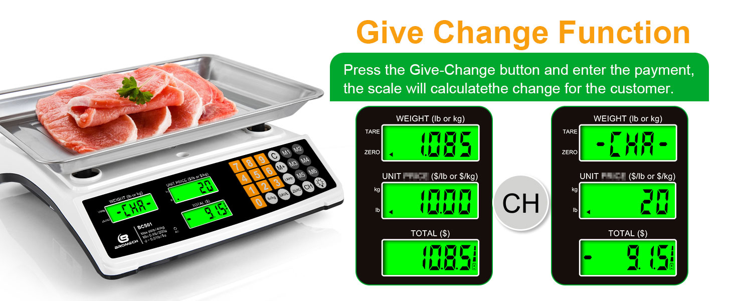 Commercial food scale
