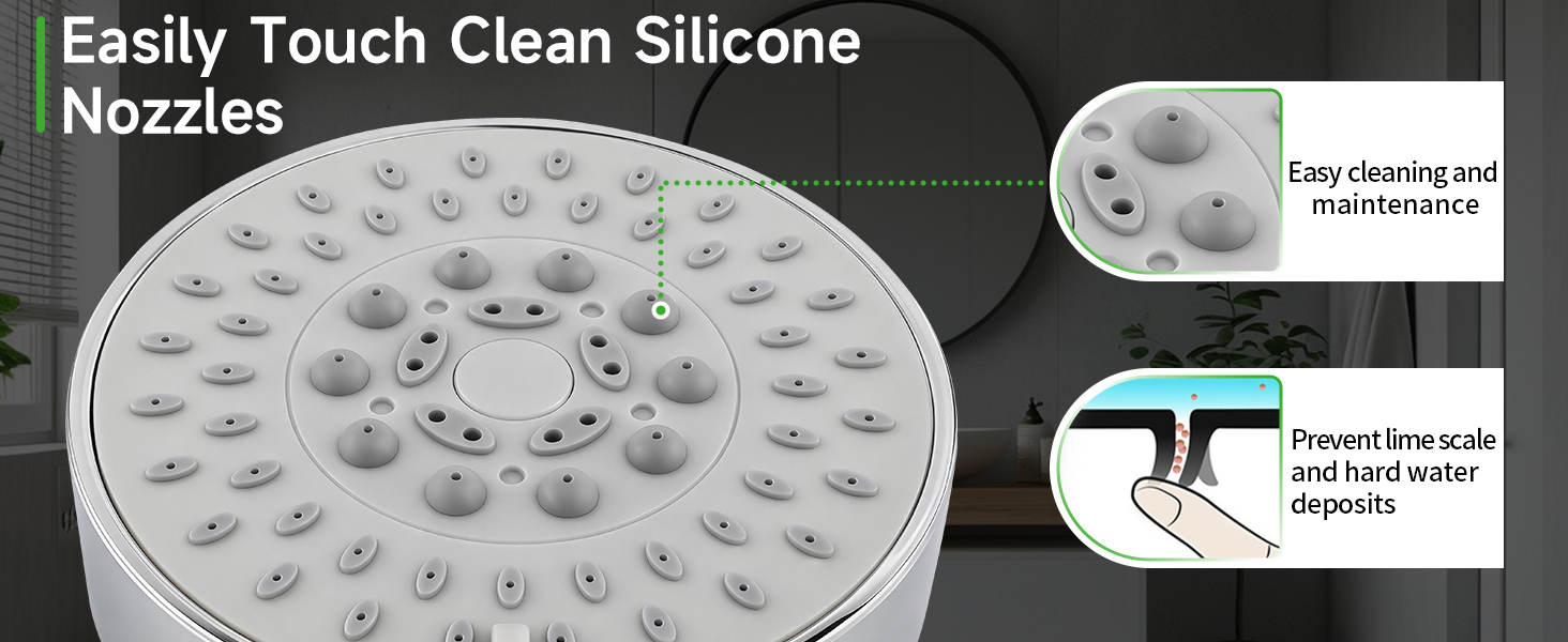 chrome handheld showerhead