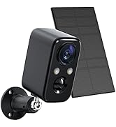 FOAOOD Security Camera Wireless Outdoor with Solar Panel Cameras for Home Security, Indoor Camera...