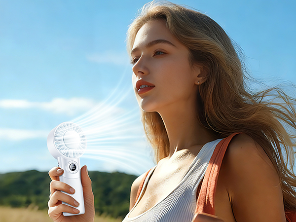 Handheld fan Neck fan Bottom anti-slip pad Desk fan