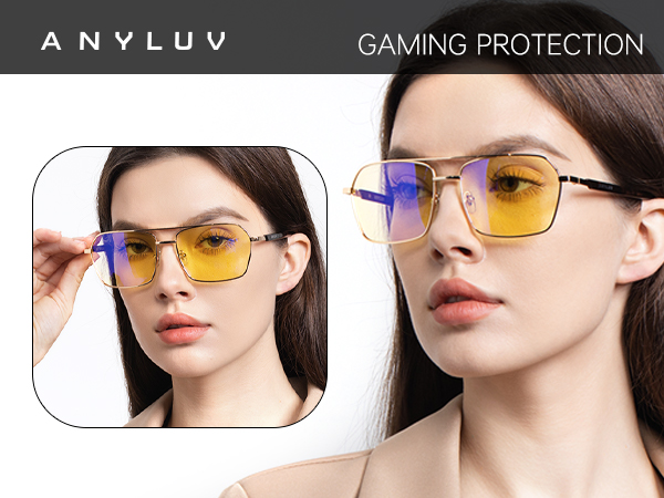 blue light glasses for woman men blue light blocking gaming glasses for computer use eye strain