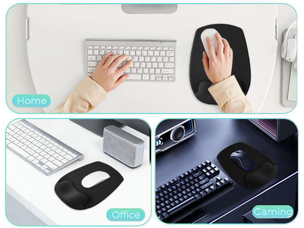 Mouse Pad with Wrist Rest Support