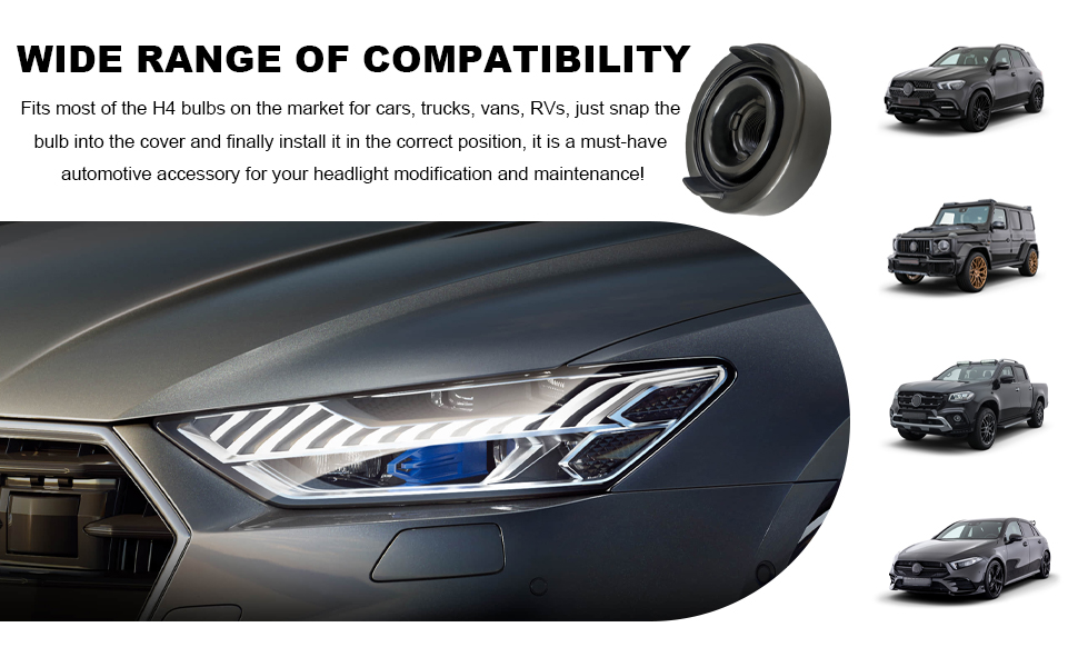 This car headlight dust cover provides a good seal, ensuring a more stable and firm fit.