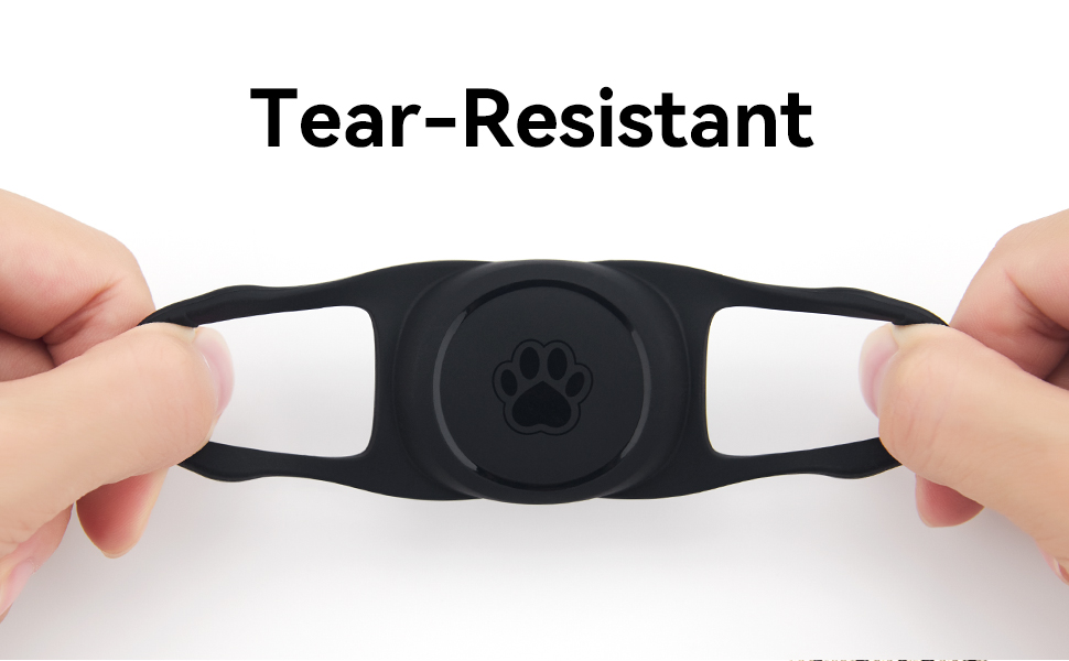 Tear-Resistant Airtag Dog Collar Holder