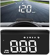 Windshield Head Up Display for Car, Digital Speedometer for Car, HUD GPS Car Speedometer MPH with...