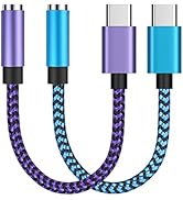 Samsung S24 Ultra USB Type C to 3.5mm Headphone Jack Adapter for Galaxy S24+ S23, S22, A54, A13, ...