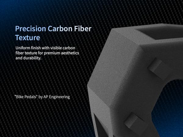 Siraya Tech Fibreheart PPA-CF 3d filament - precision corbon fiber texture