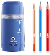 JARLINK Automatic Electric Pencil Sharpener - Hands-Free Operation, 3 Sharpness Modes, 3-Second S...