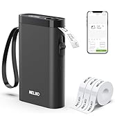 Nelko Label Maker Machine with Tape, P21 Bluetooth Label Printer with 3 Tapes, Wireless Mini Labe...