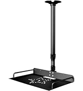 2-Be-Best Universal Projector Ceiling Mount with Tray, 14.5-23.2IN / 37-60CM Height Adjustable 36...