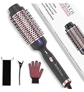Tresses Touch Thermal Brush, Hot Hair Curling Iron 1.77 Inch Thermal Round Hair Curling Brush wit...