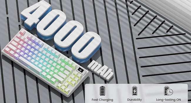 75% Wireless Mechanical Keyboard RGB Custom Creamy Keyboard gaming