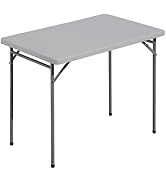 FRPASISPRO Folding Table 3ft Rectangular All-Occasion Plastic Folding Event Table for Indoor and ...