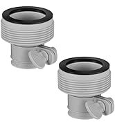PAMASE Pool Hose Adapter B - Conversion Connector for 1 1/4" Clamps to 1 1/2" Threaded Hoses, Rep...