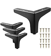 4 Inch Metal Furniture Legs,Cabinet Legs Set of 4,Furniture Feet,Couch Legs 4 Inch,Black Dresser ...