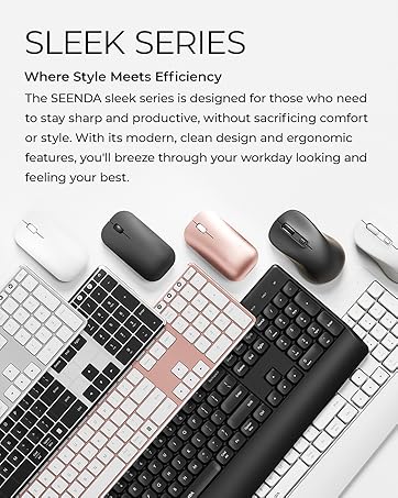 Wireless Bluetooth Keyboard and Mouse