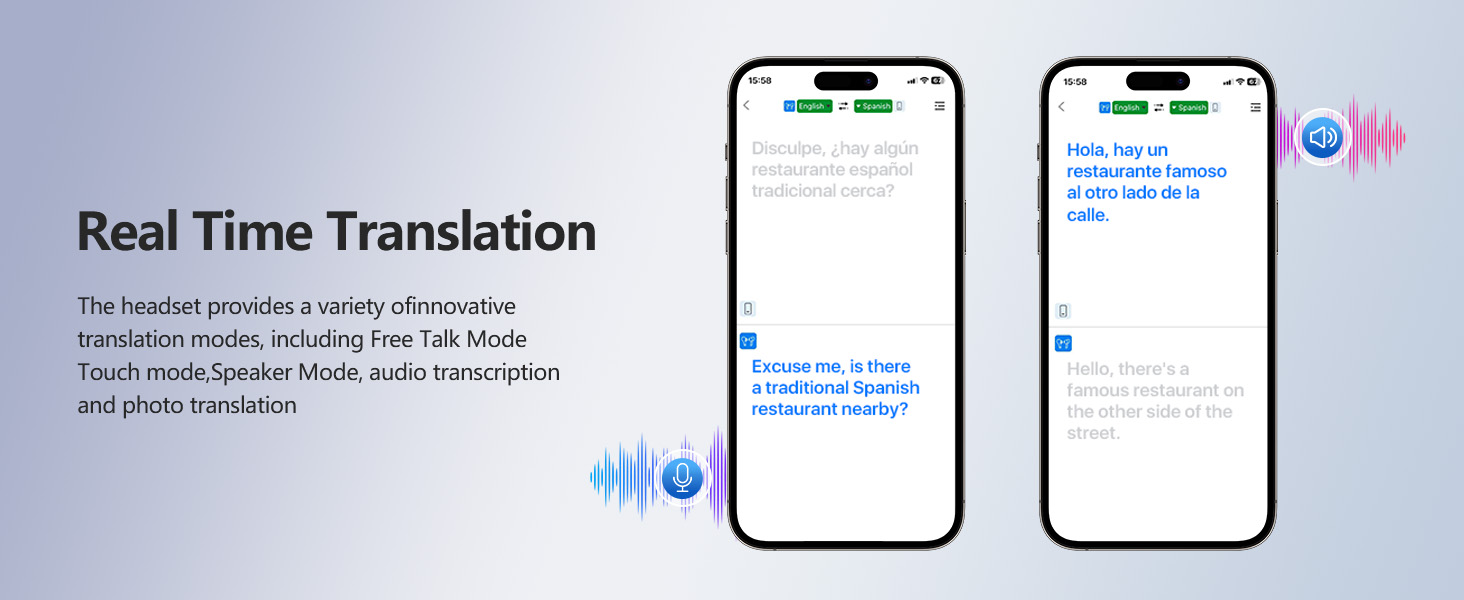 AI Translation Earbuds Real Time, 144 Language Translator Earbuds