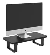 CALERTAIN Monitor Stand Riser, Laptop Stand Riser Holder for Desktop, Black