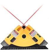 VortecSys Square Laser Right Angle 90 Degree Level - 30ft Green Beam Line Projection for Flooring...