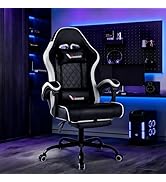 Leekaeiio Gaming Chair for Adults, Computer Chair with Footrest and Pocket Spring Cushion,Comfort...