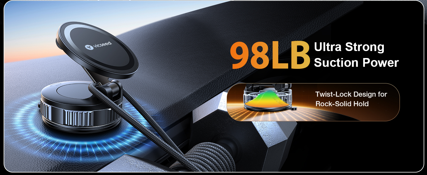 Stable magsafe car mount