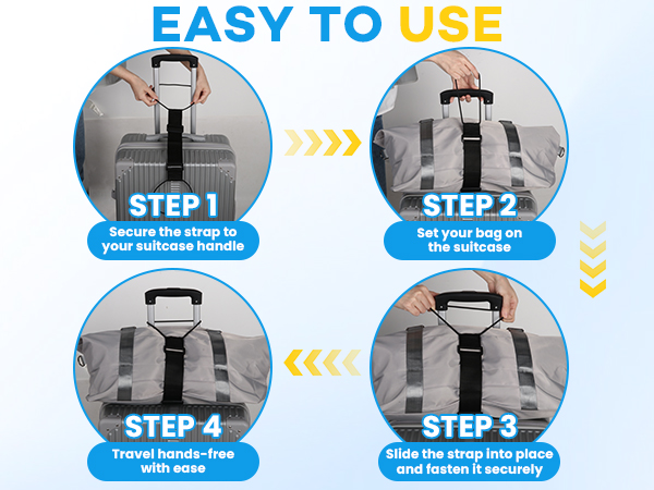 Adjustable Luggage Straps for Suitcases