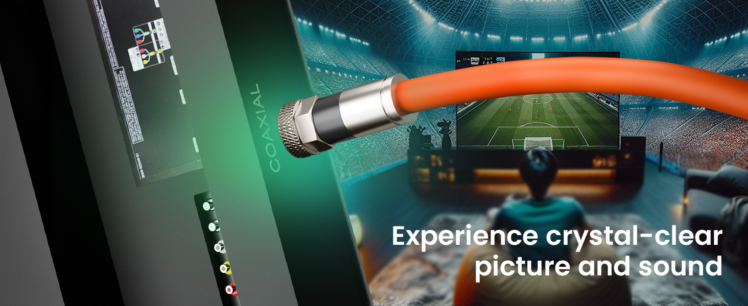 Experience crystal-clear picture and sound