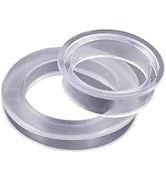 2Pcs Clear Standard Size Silicone Umbrella Hole Ring Plug and Cap Set for Glass Outdoors Patio Ta...