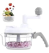 Geedel Hand Food Chopper, Vegetable Quick Chopper Manual Food Processor, Easy To Clean Food Dicer...