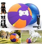 Pet Deluxe 3.0 Upgraded Herding Ball for Dogs - 25" Heavy-Duty Interactive Dog Toy,Reinforced Oxf...