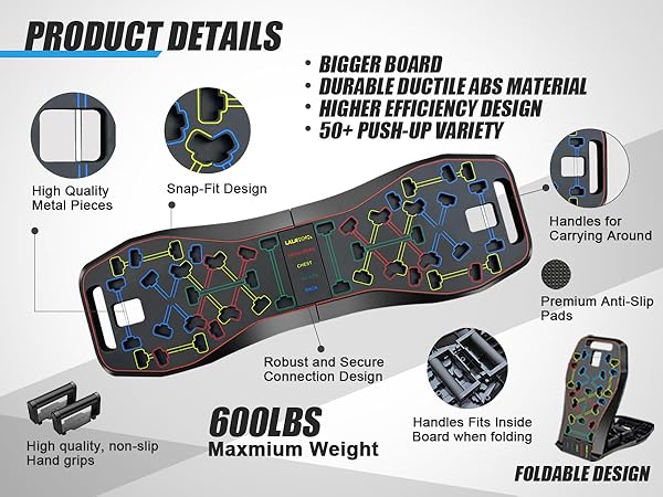 resistance bands push up board