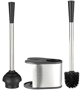 American Dream 2-in-1 Toilet Plunger and Bowl Brush Combo – Heavy Duty Bathroom Cleaning Set with...
