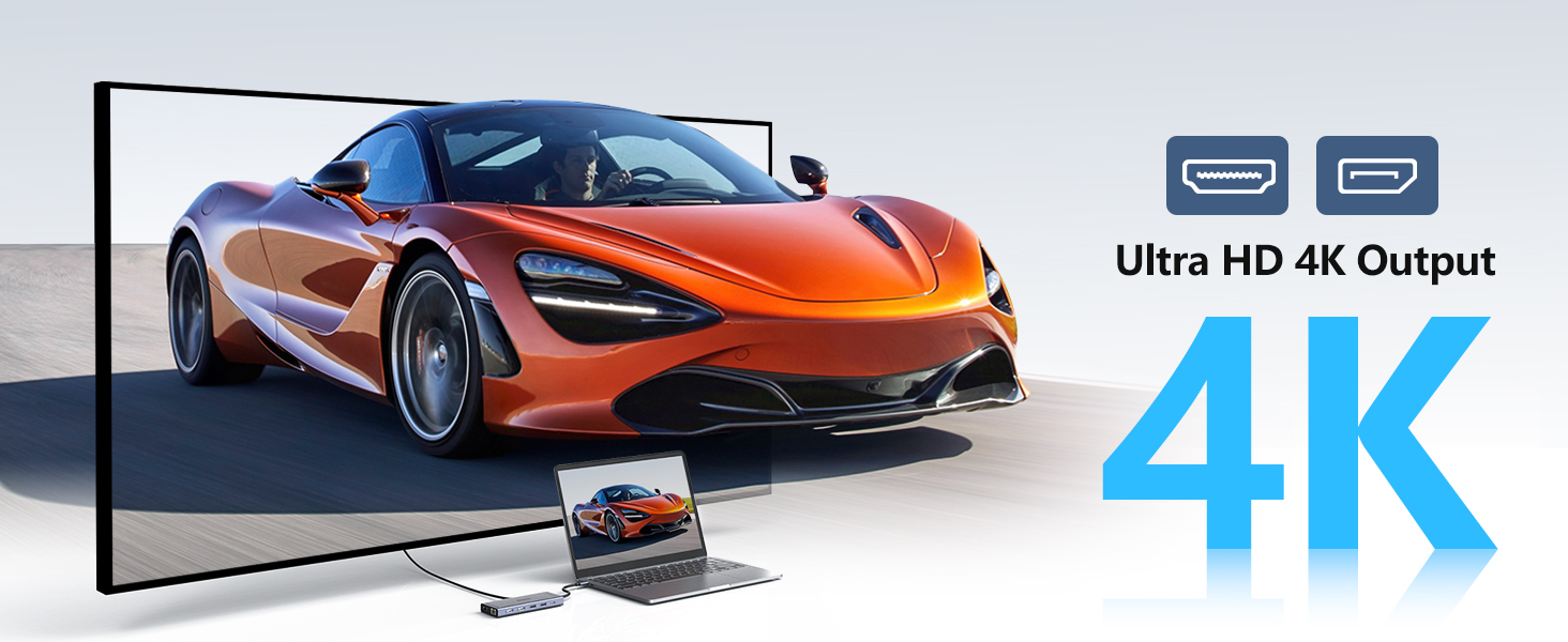 docking station for macbook pro air usb c dock hub ethernet displayport 100W PD