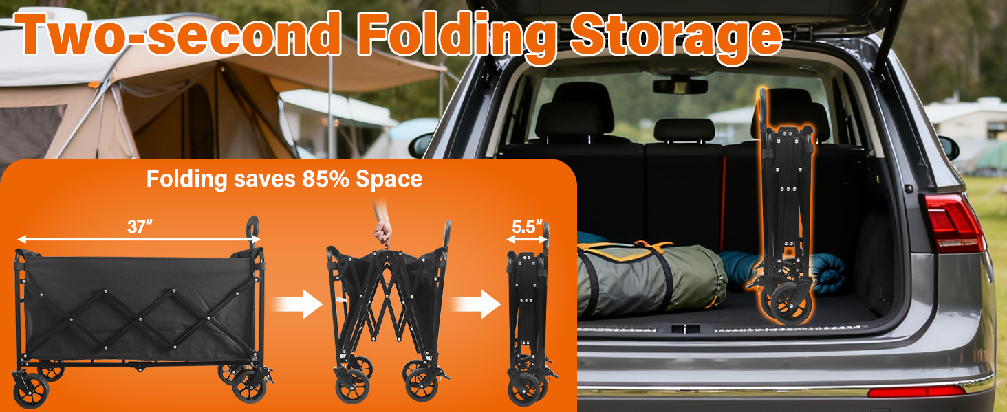 collapsible wagon,foldable wagon,outdoor wagon,family grocery wagon,easy storage&amp;amp;space saving wagon