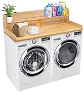 Royxen Laundry Countertop with Storage Universal Fit, Washer and Dryer Countertop with Shelf, Lau...
