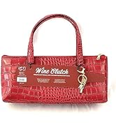 Happy Hour Red Wine Purse with Bottle Stopper, Standard, Red